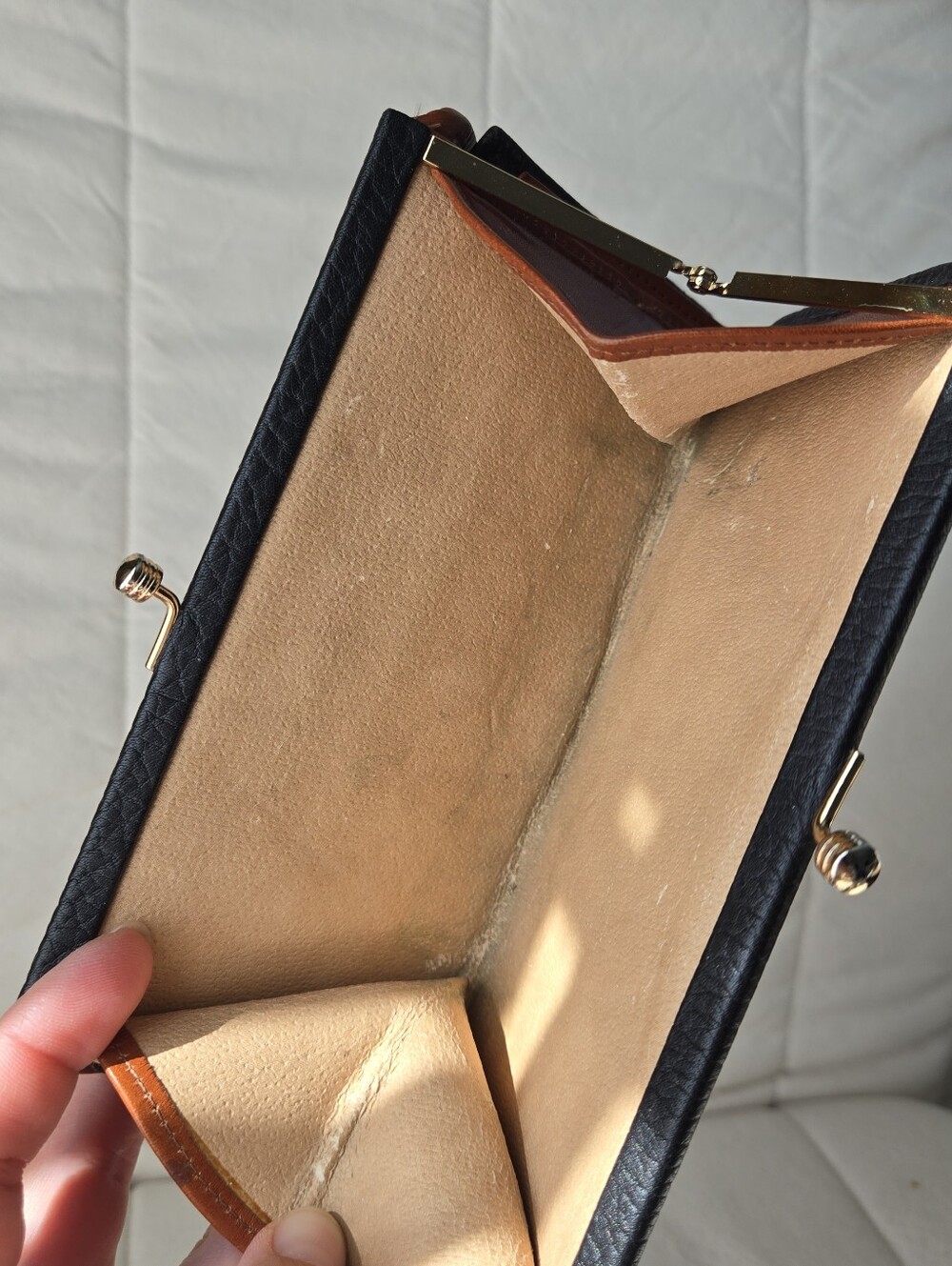Vintage Dooney & Bourke All Weather Wallet Black Brown - Picture 10 of 16